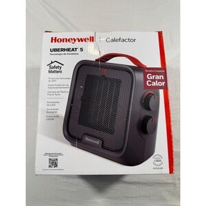 Honeywell UberHeat 5 Ceramic Heater Black NEW Ceramic Technology HCE210B